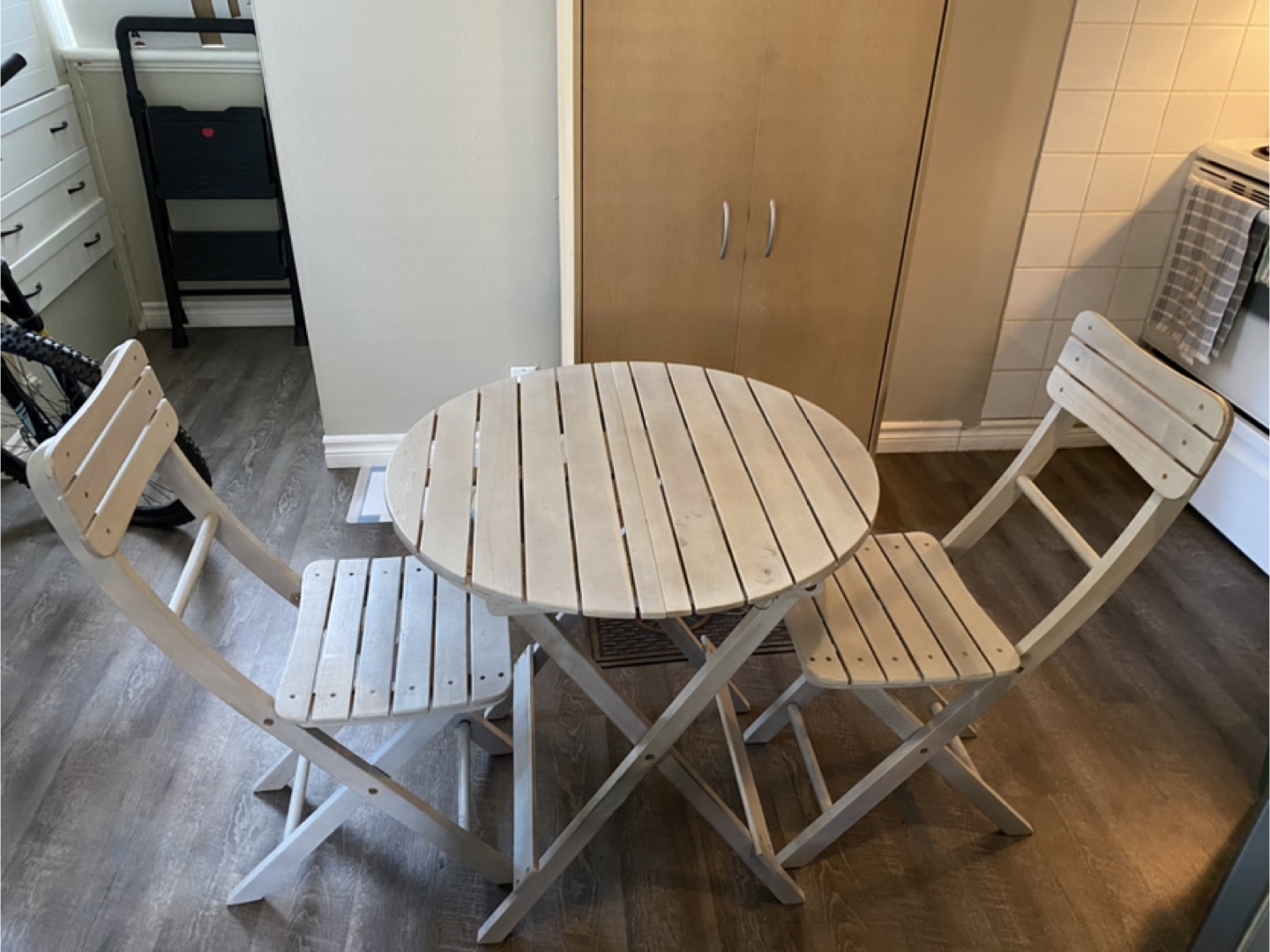 Wooden Folding Bistro Set - photo 2
