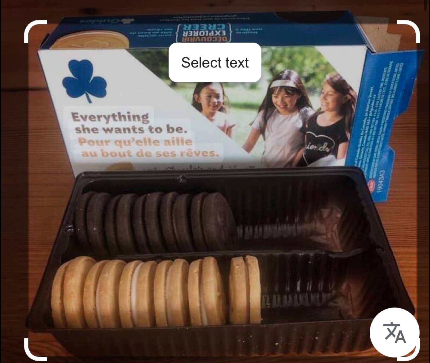 Girl Guide Cookies - Chocolate and Vanilla Crème
