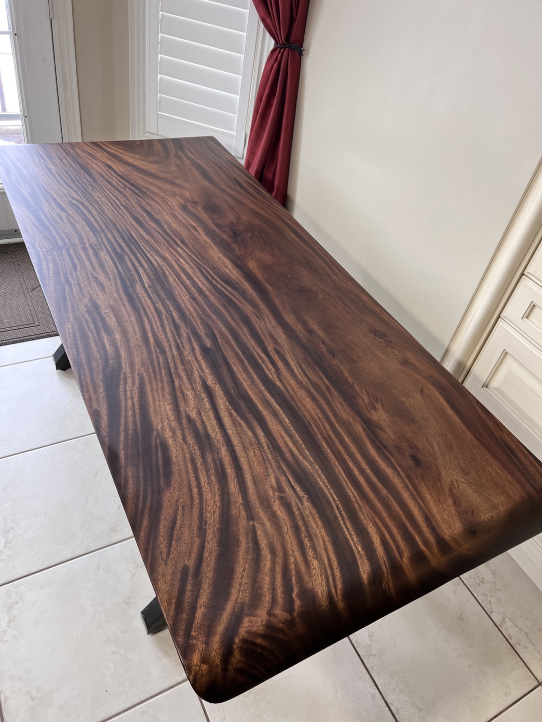 Live Edge Dining Table - rare hardwood