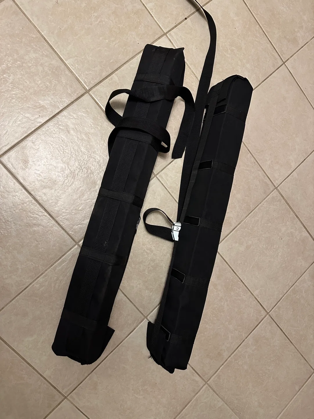 Pair of Black Roof Rack Carriers thumbnail