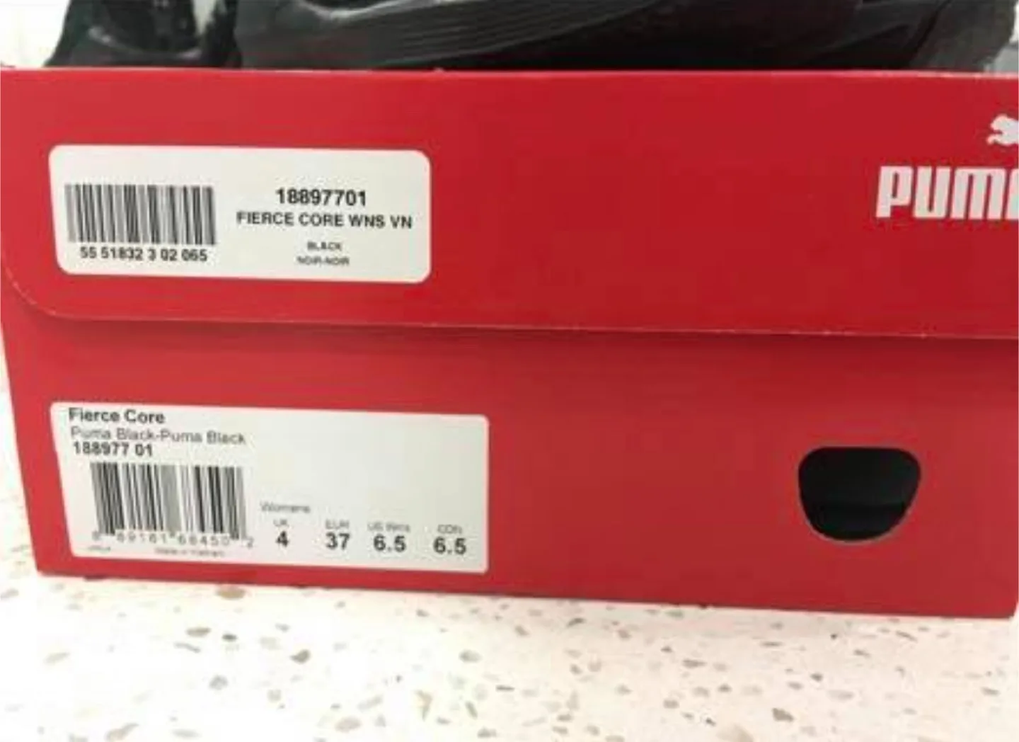 Puma Fierce Core Women's Black High-Top Sneakers - Size 6.5 image indicator(3)