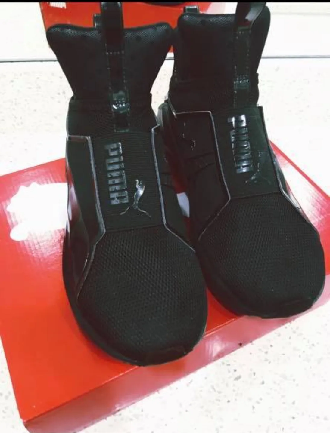 Puma Fierce Core Women's Black High-Top Sneakers - Size 6.5 image indicator(2)