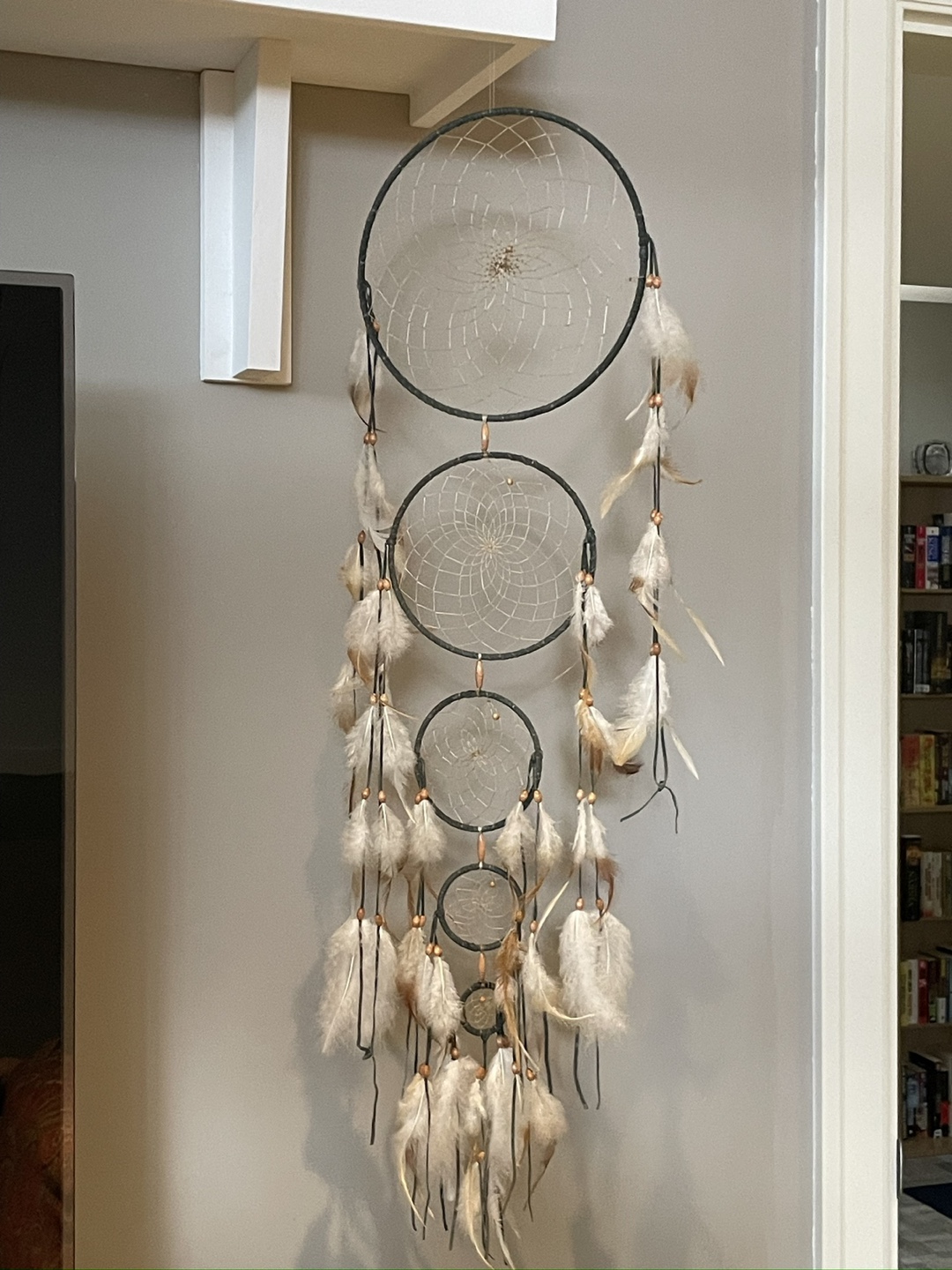 Triple Ring Dream Catcher Wall Hanging - SALE PENDING