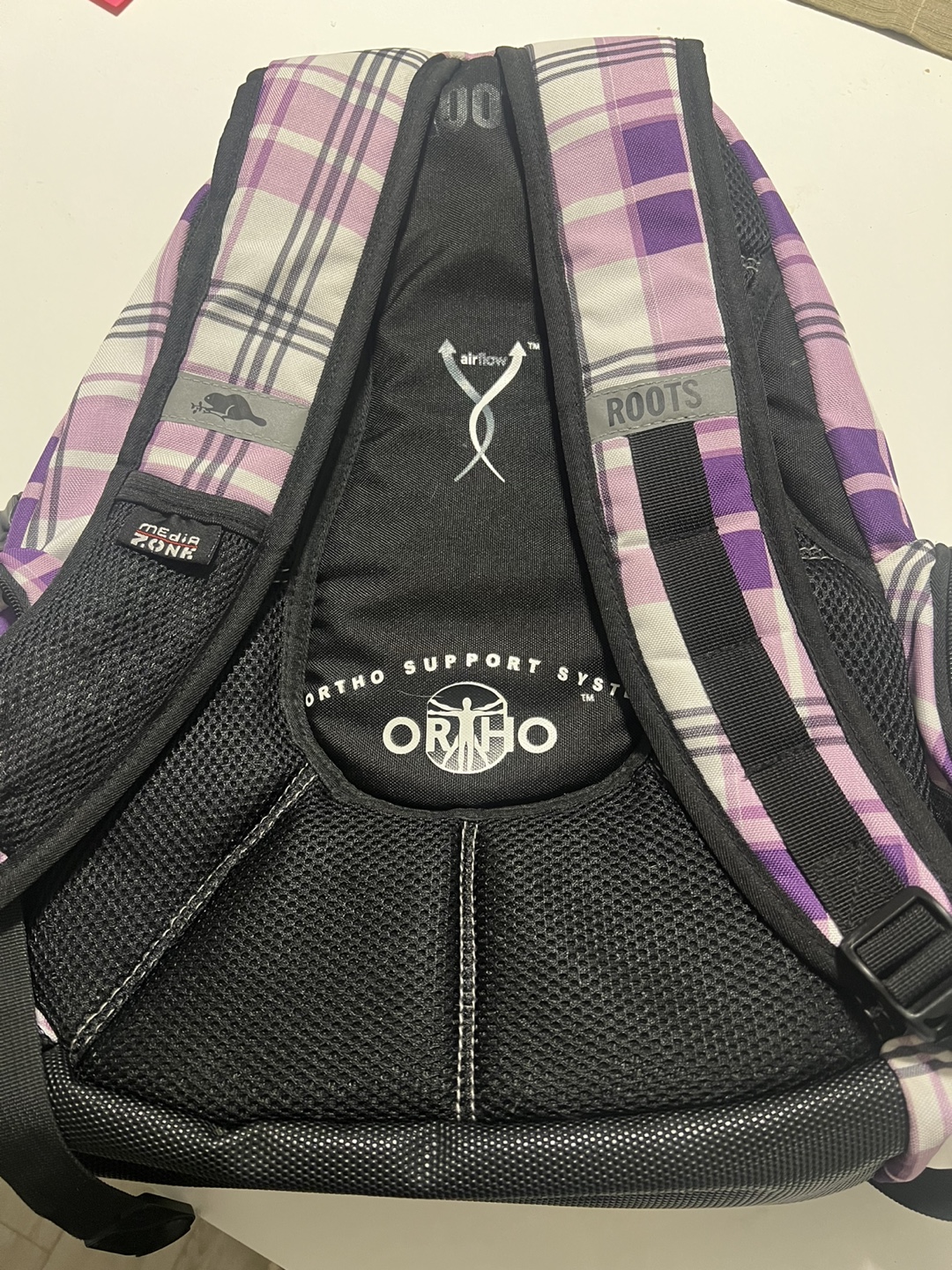 Roots Purple Plaid Backpack - photo 2