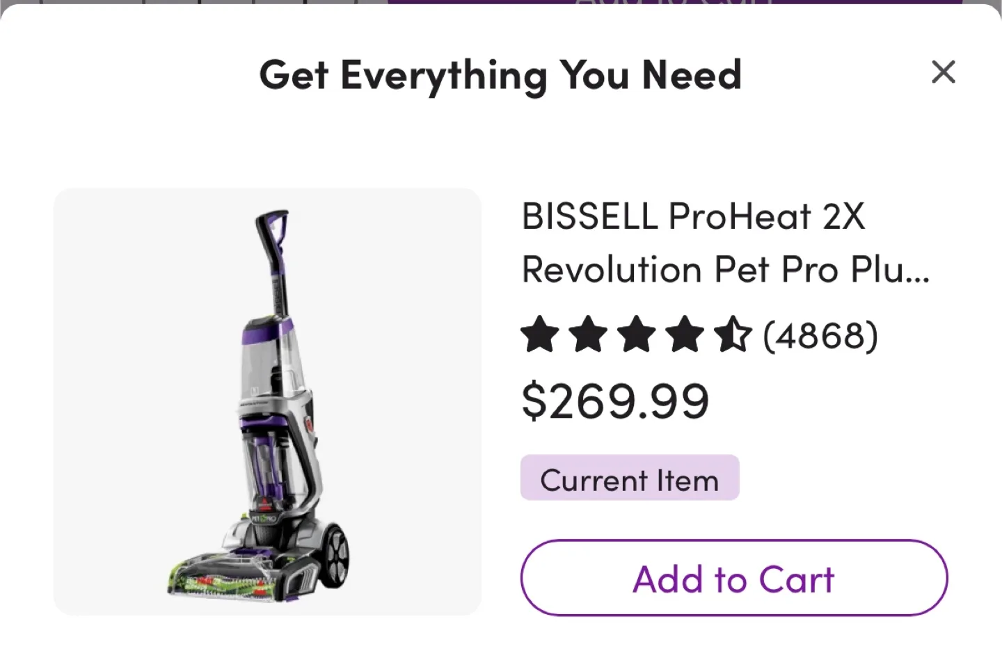 Bissell ProHeat 2X Revolution Pet Pro Carpet Cleaner image indicator(7)
