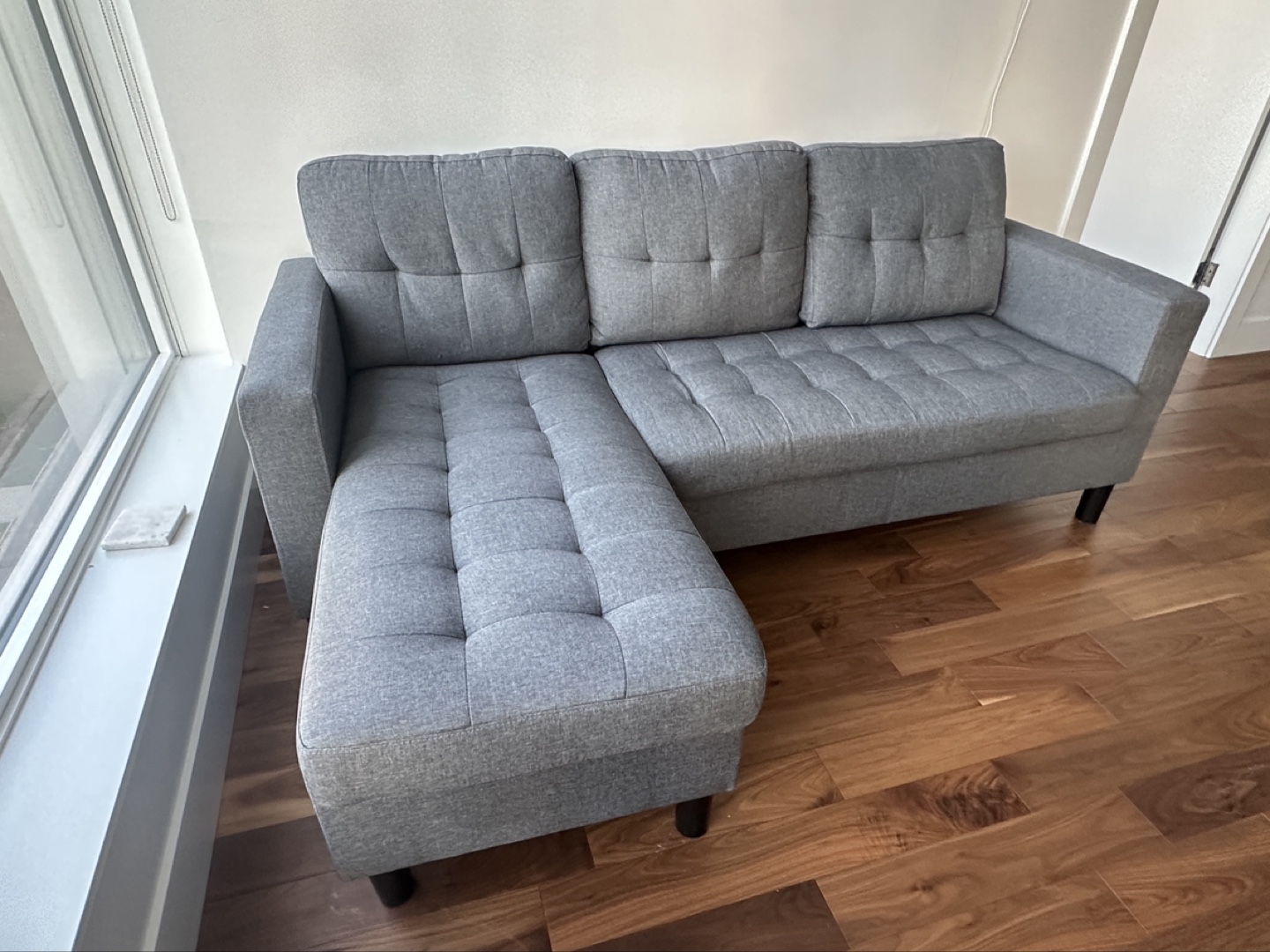 Grey L-Shaped couch