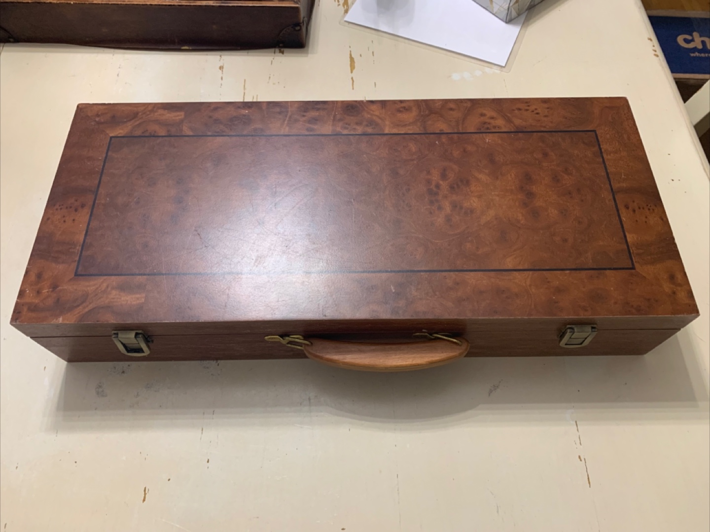 Vintage Mahjong Set with Wooden Carrying Case - photo 2