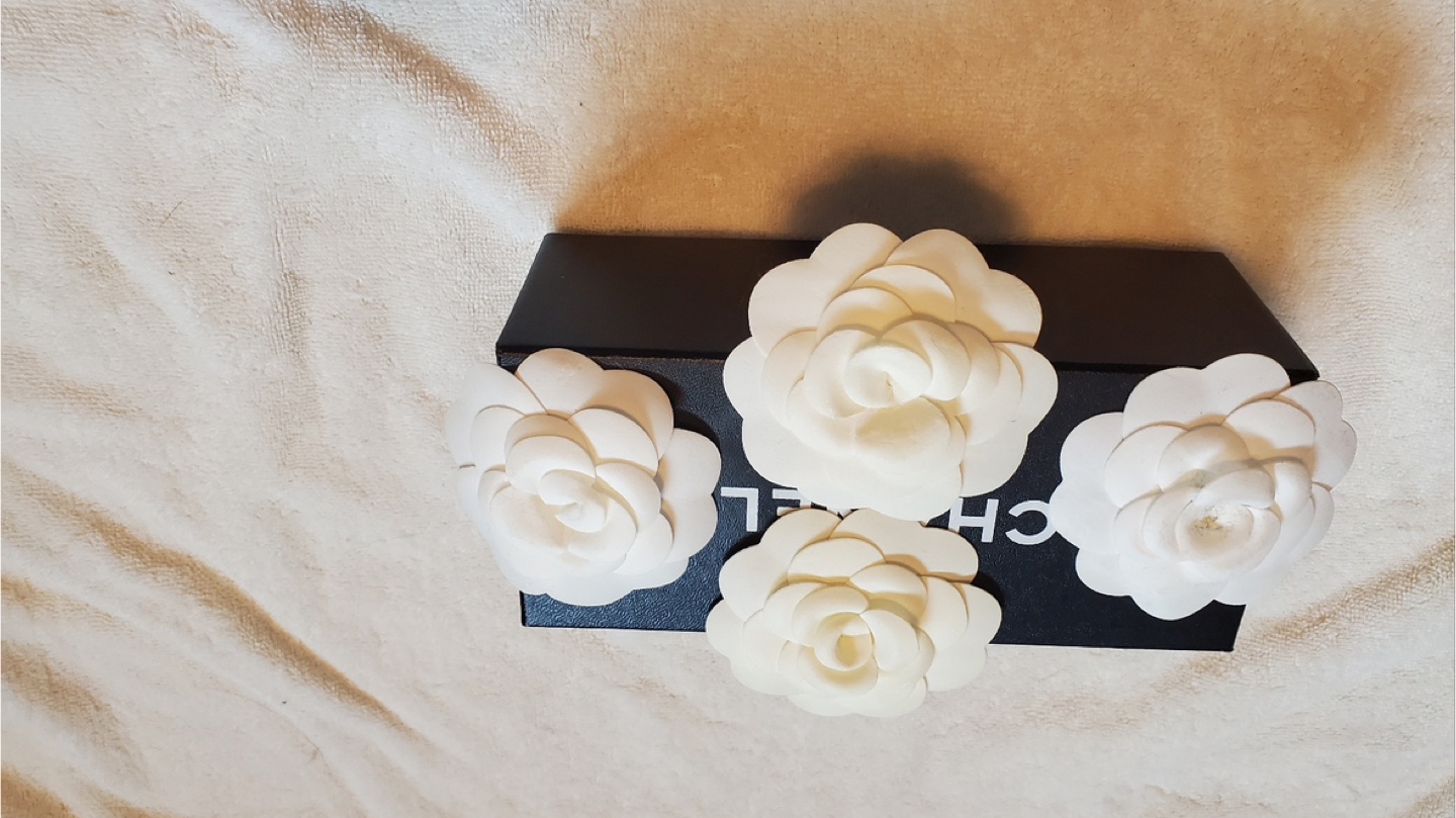 Chanel box and Camelia