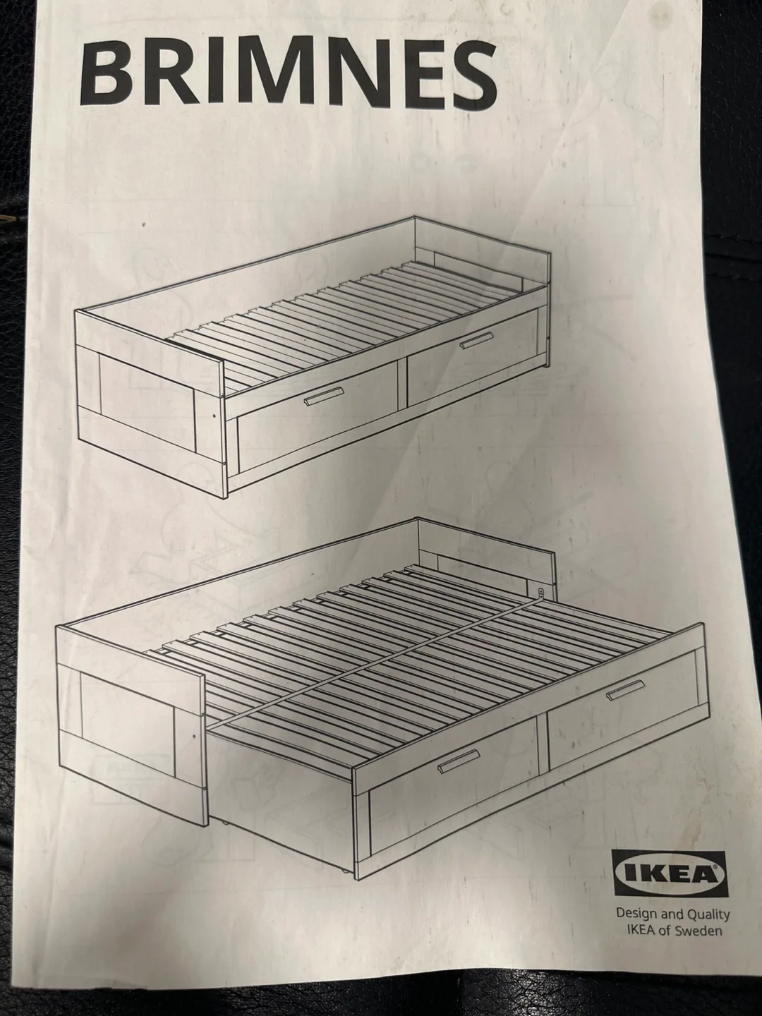 IKEA BRIMNES Day Bed with Drawers image indicator(2)