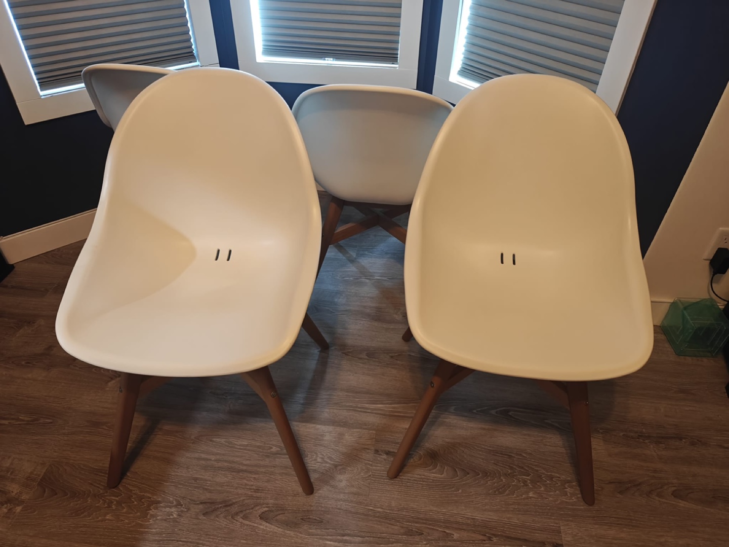 Set of 4 Ikea Fanbyn Chairs (White)