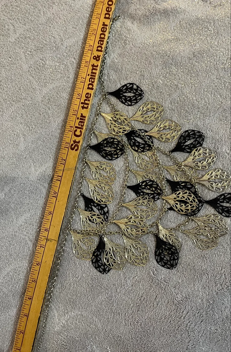 Statement Filigree Leaf Necklace image indicator(4)