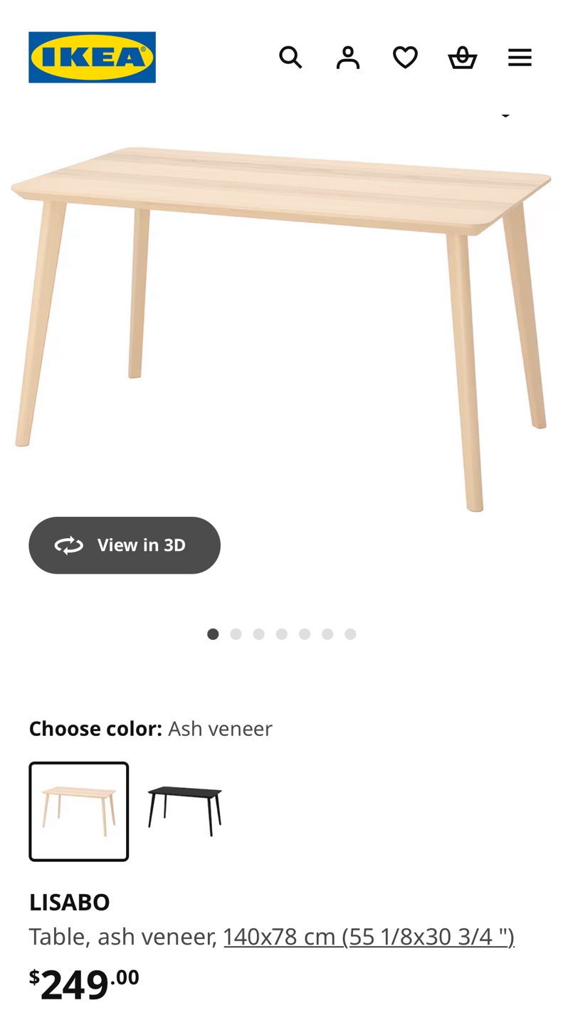 IKEA LISABO Table & NORRÅKER Bench Set - photo 3