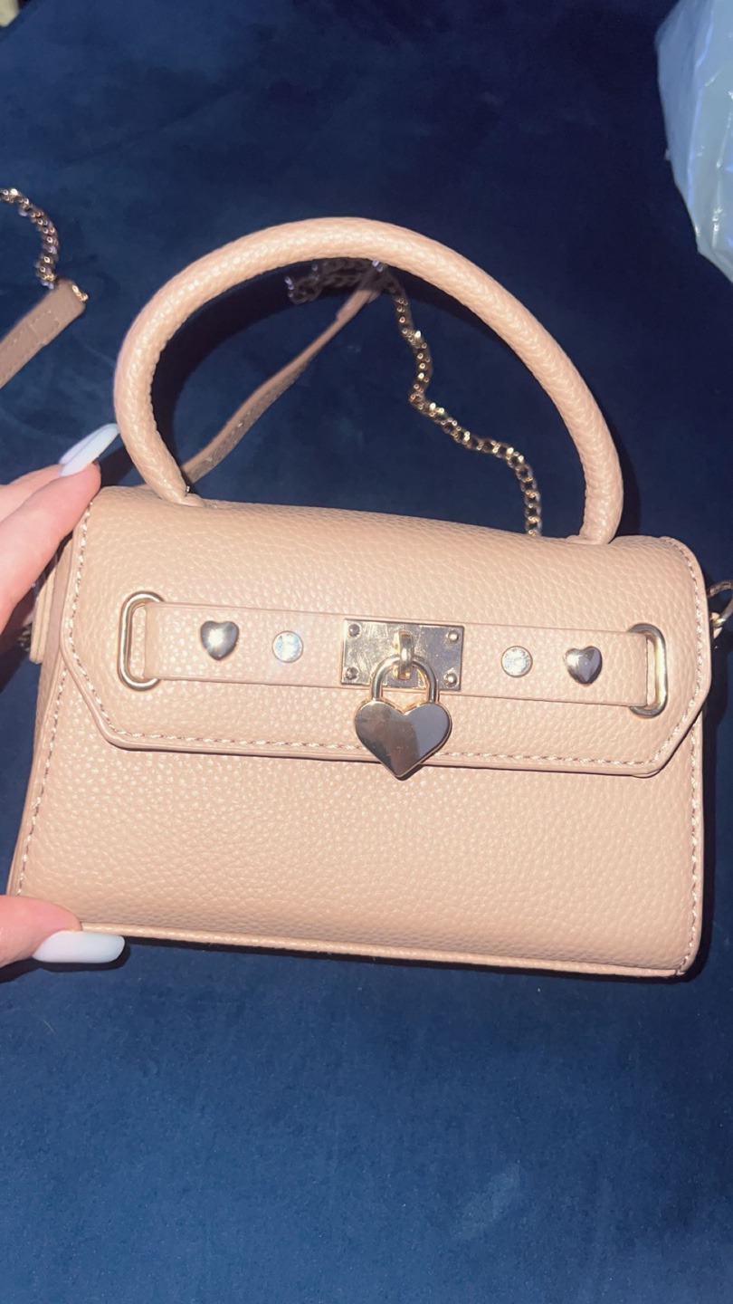 Adorable Mini Handbag with Heart Details