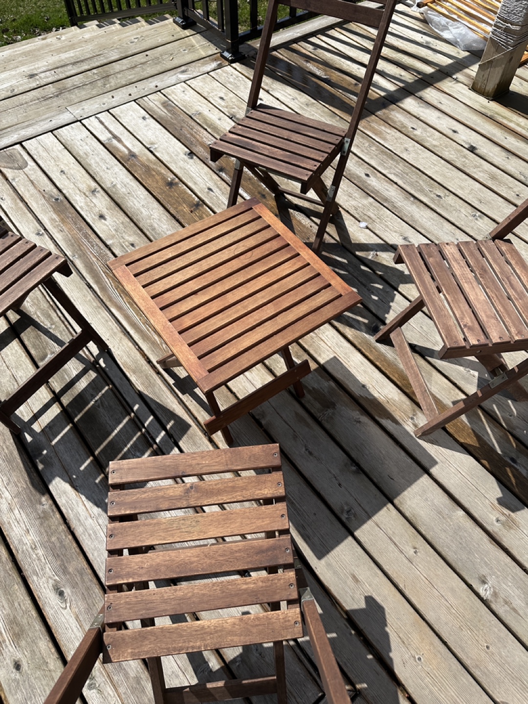 Beautiful Wood IKEA Outdoor / Garden Patio Set (CAN DELIVER) - photo 2