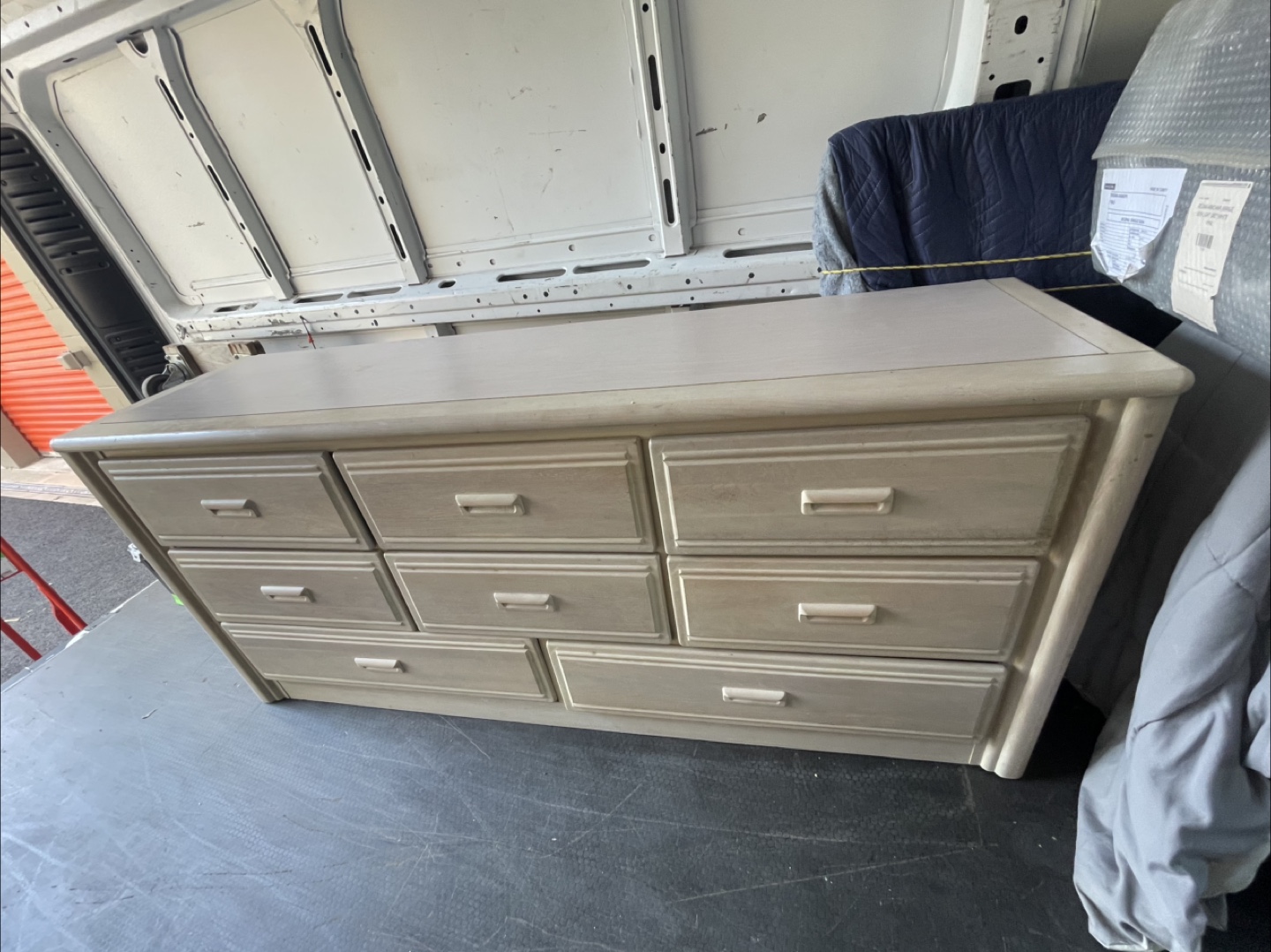 Eight-Drawer Dresser - Light Wood
