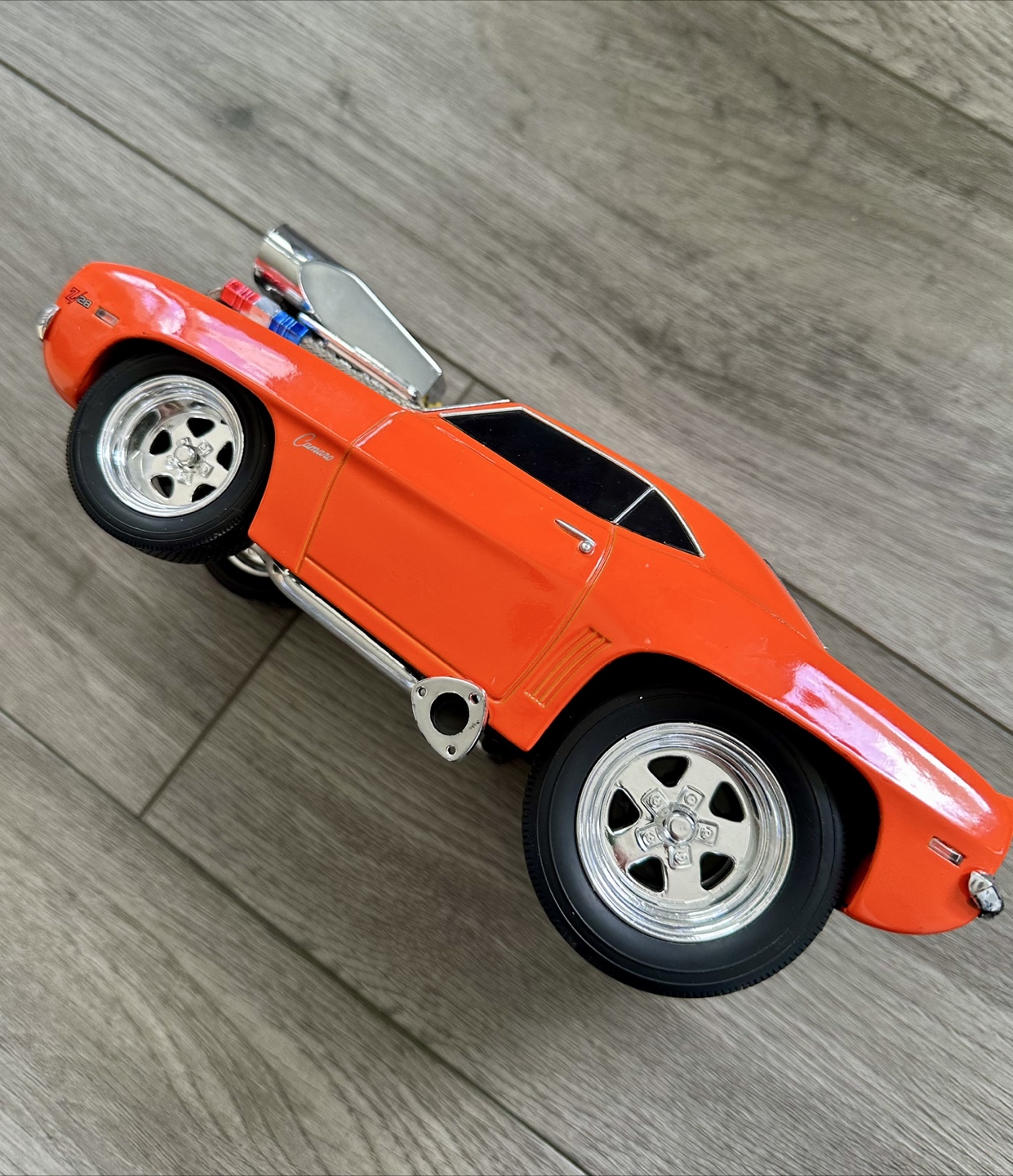 1:18 Scale Orange 1969 Camaro Muscle Car Model - photo 2