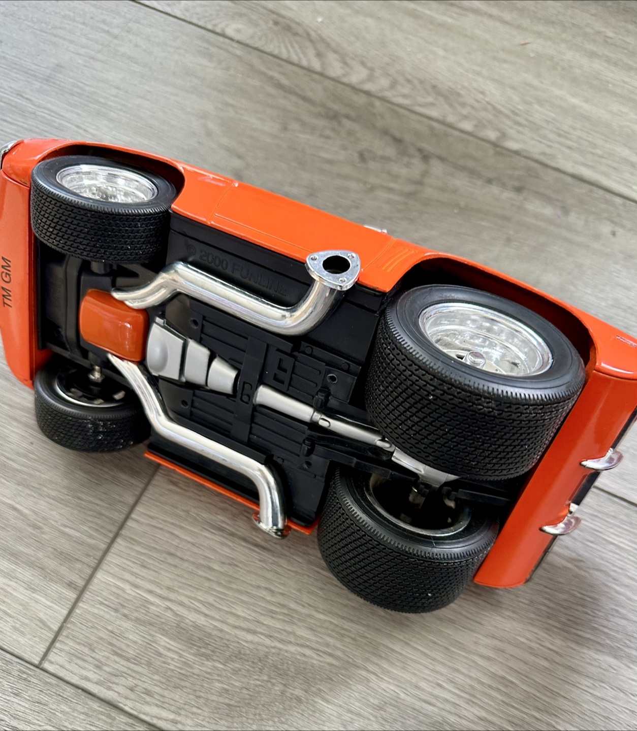 1:18 Scale Orange 1969 Camaro Muscle Car Model - photo 4