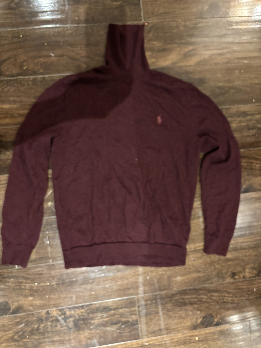 Polo Ralph Lauren Burgundy Mock Neck Sweater - photo 2