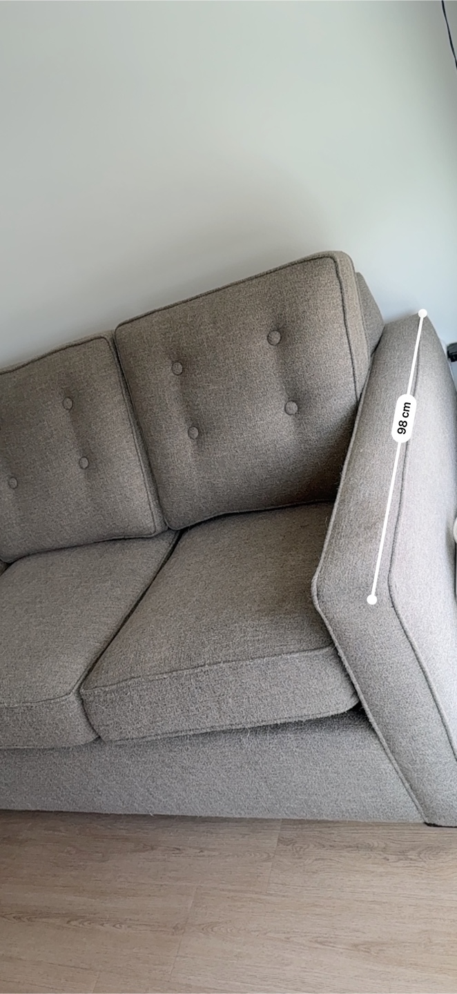 Grey Sofa Bed with pull-out mattress - photo 2