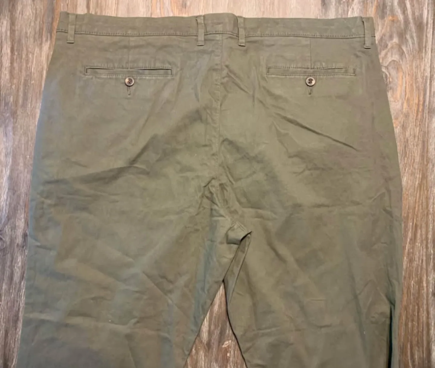 Men's Olive Green Chinos Size 42W x 28L image indicator(4)