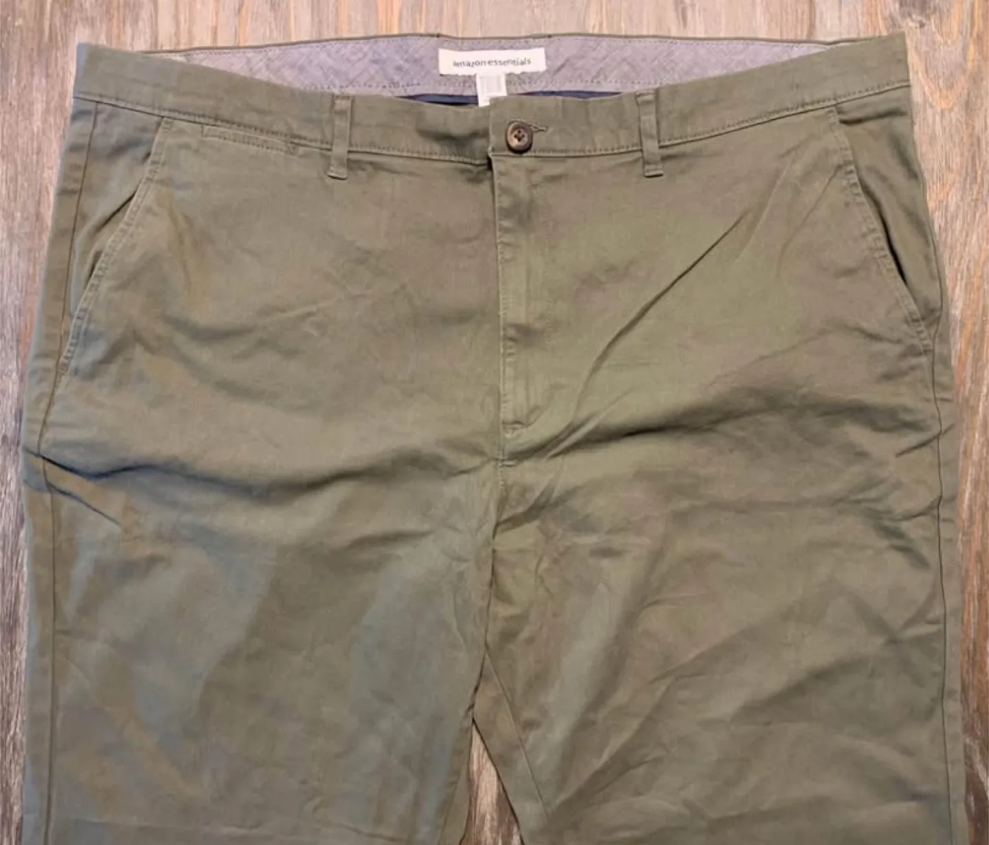 Men's Olive Green Chinos Size 42W x 28L image indicator(3)