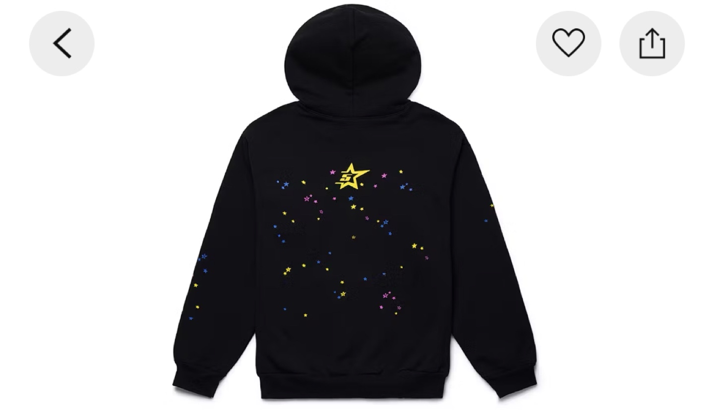 Sp5der P*NK V2 Hoodie - Black - photo 2