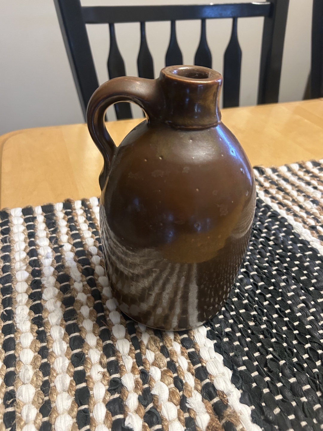 Vintage Brown Stoneware Jug