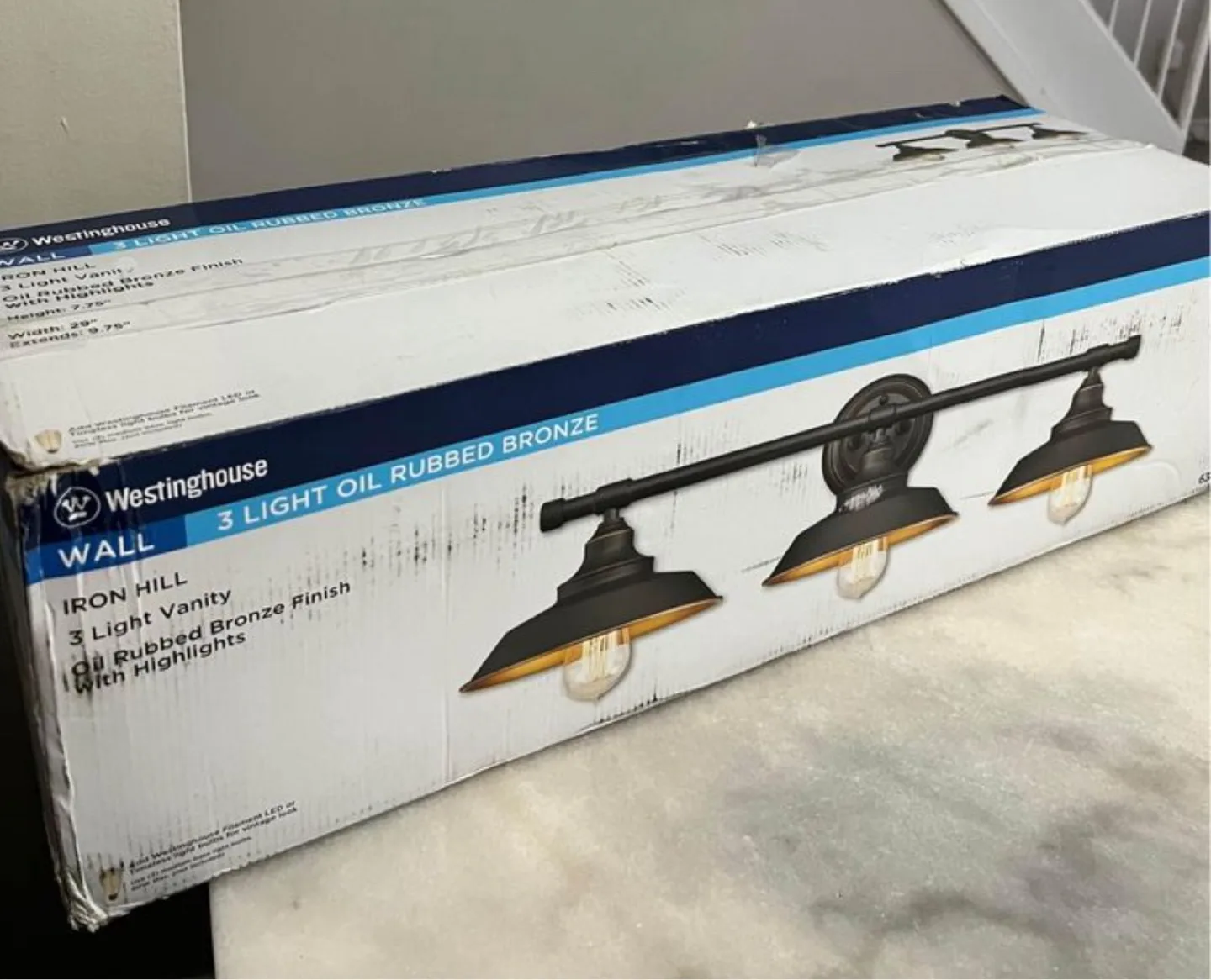 3 Light Indoor Wall Fixture, Oil Rubbed Bronze Finish image indicator(8)