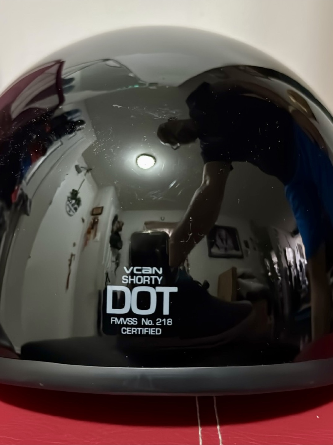Vcan Shorty DOT Certified Motorcycle Helmet - photo 2