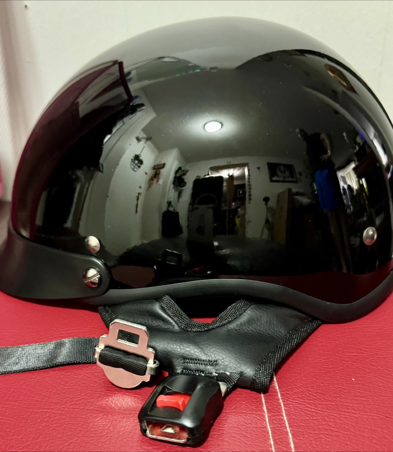 Vcan Shorty DOT Certified Motorcycle Helmet - photo 3