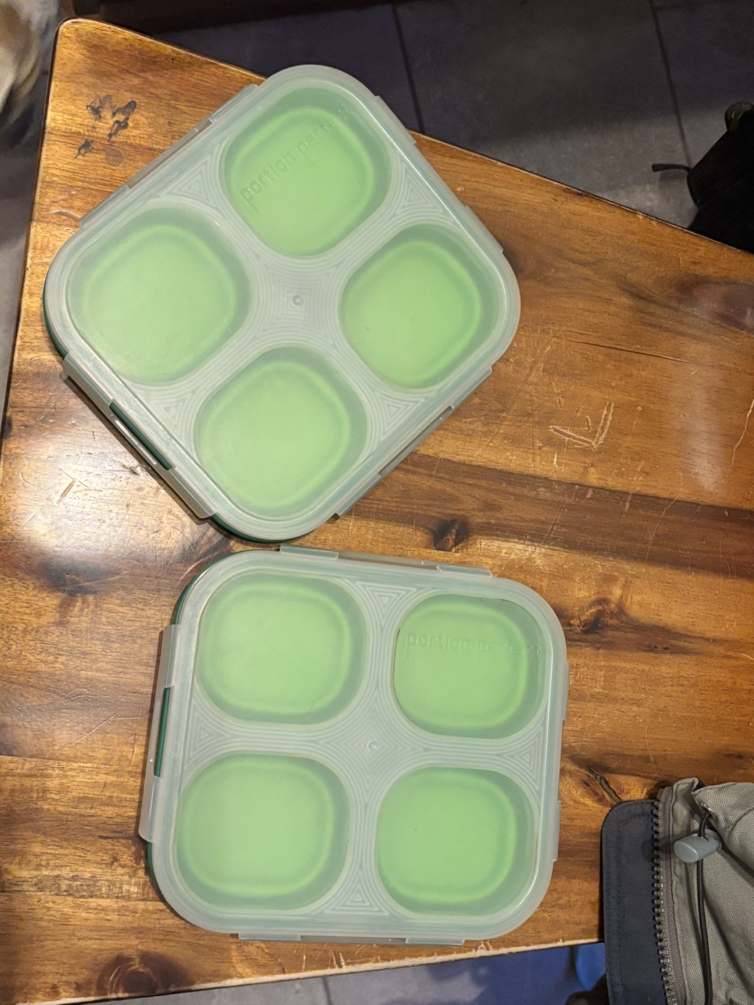 Two Silicone Portion Control Containers