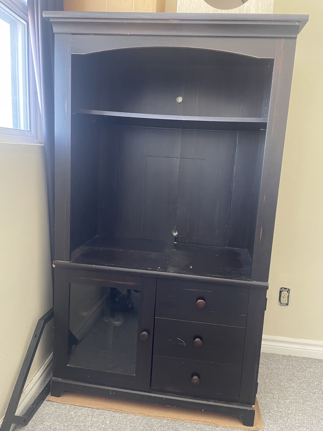 FREE Dark Brown Wooden Cabinet