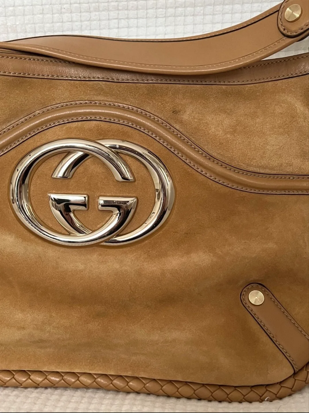 Gucci Britt Suede Hobo Bag (Vintage) image indicator(2)
