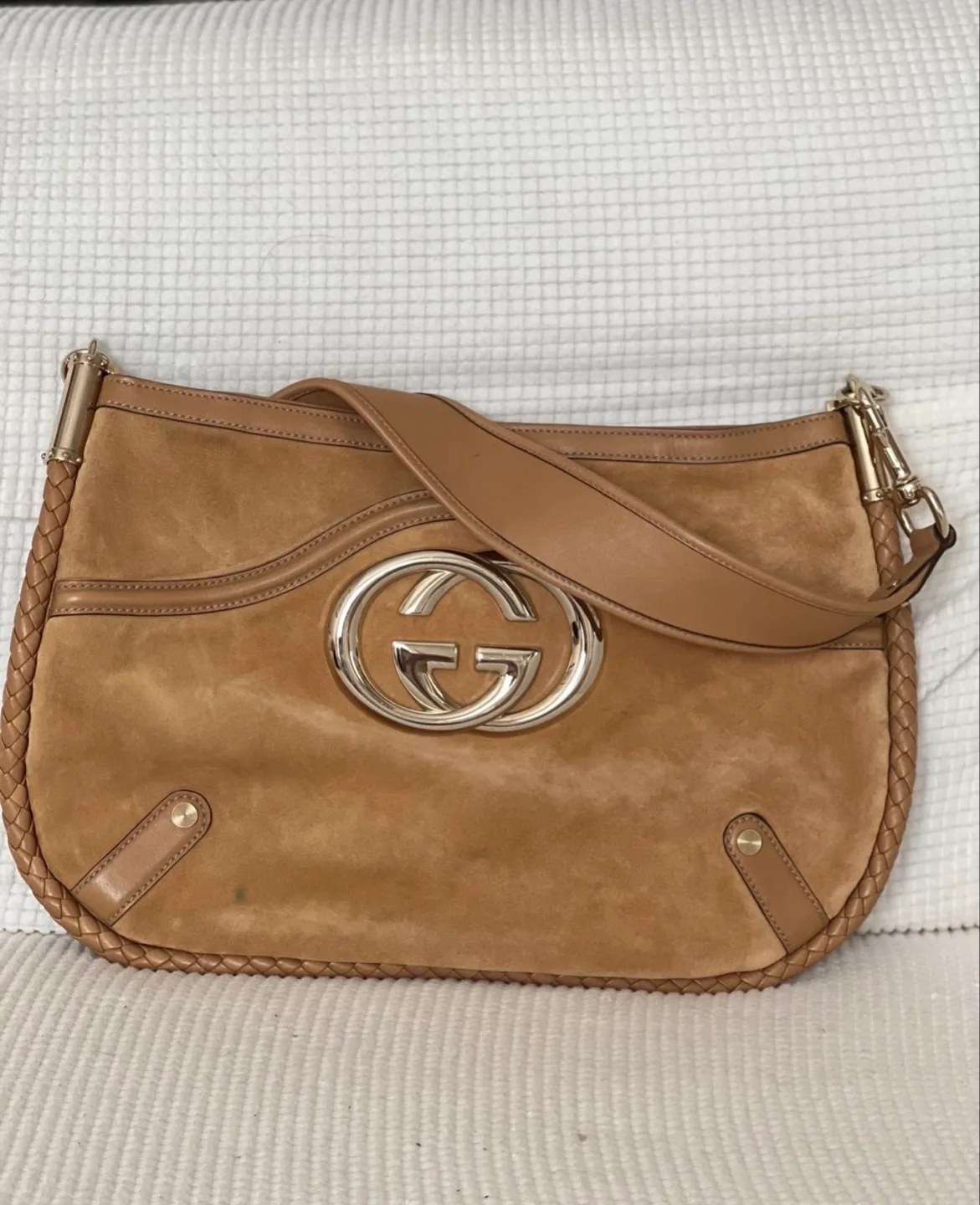 Gucci Britt Suede Hobo Bag (Vintage) image indicator(3)