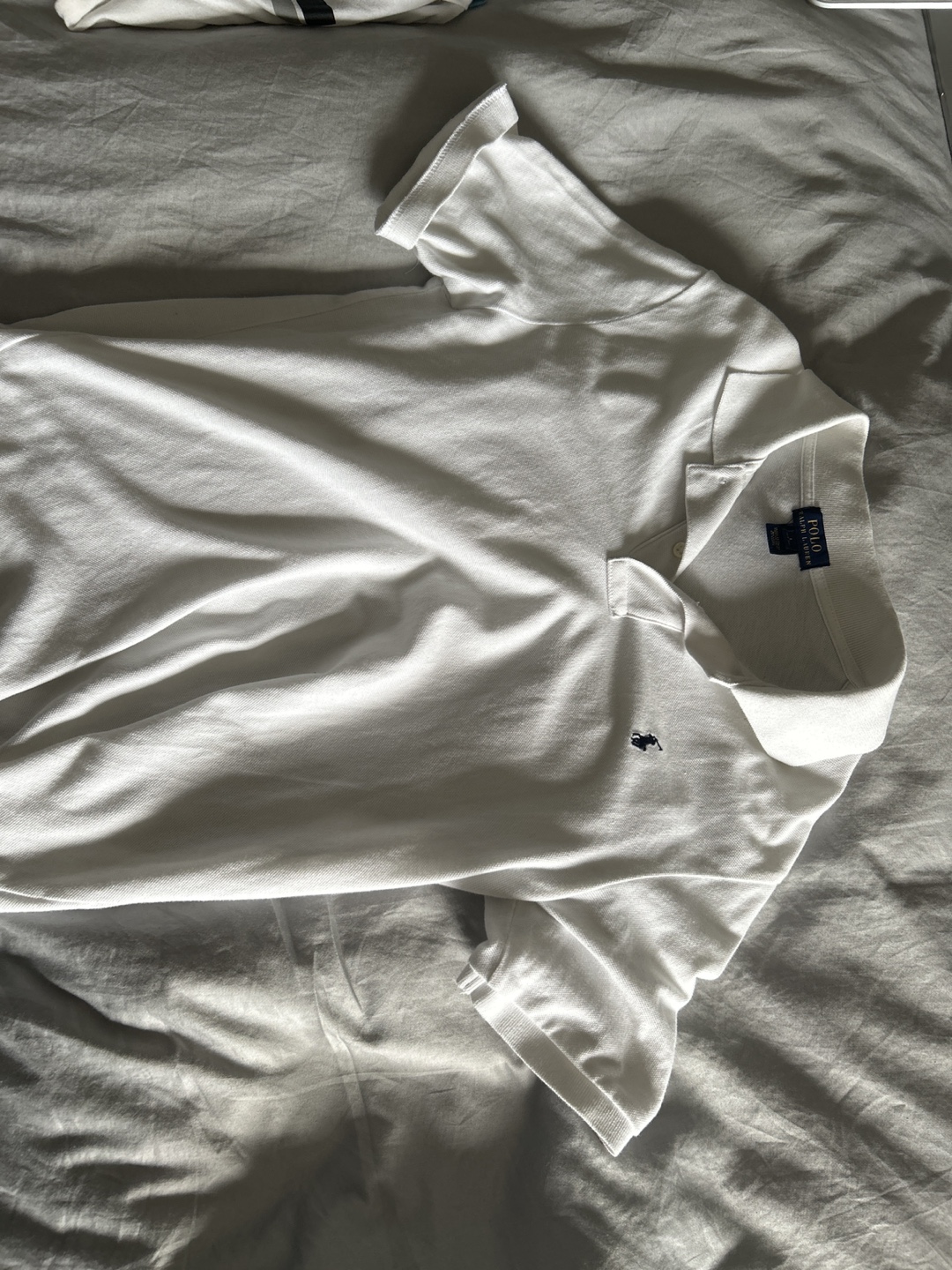 Polo Ralph Lauren Men's White Polo Shirt - Size Large - photo 3