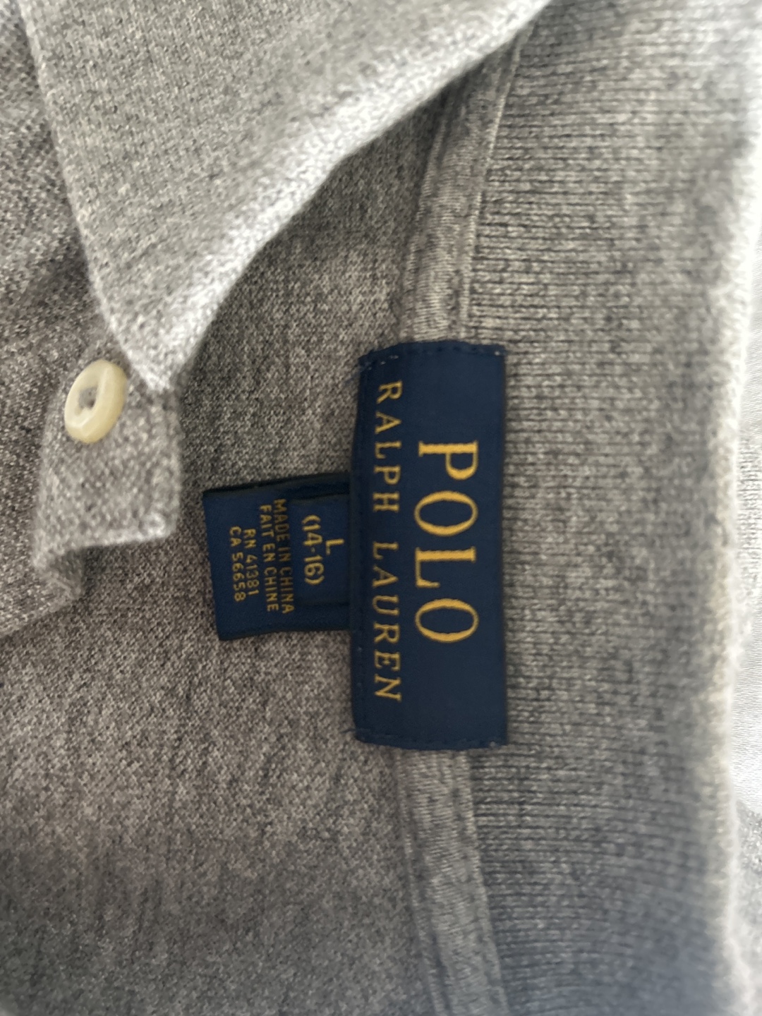 Polo Ralph Lauren Grey Polo Shirt Size Large - photo 2