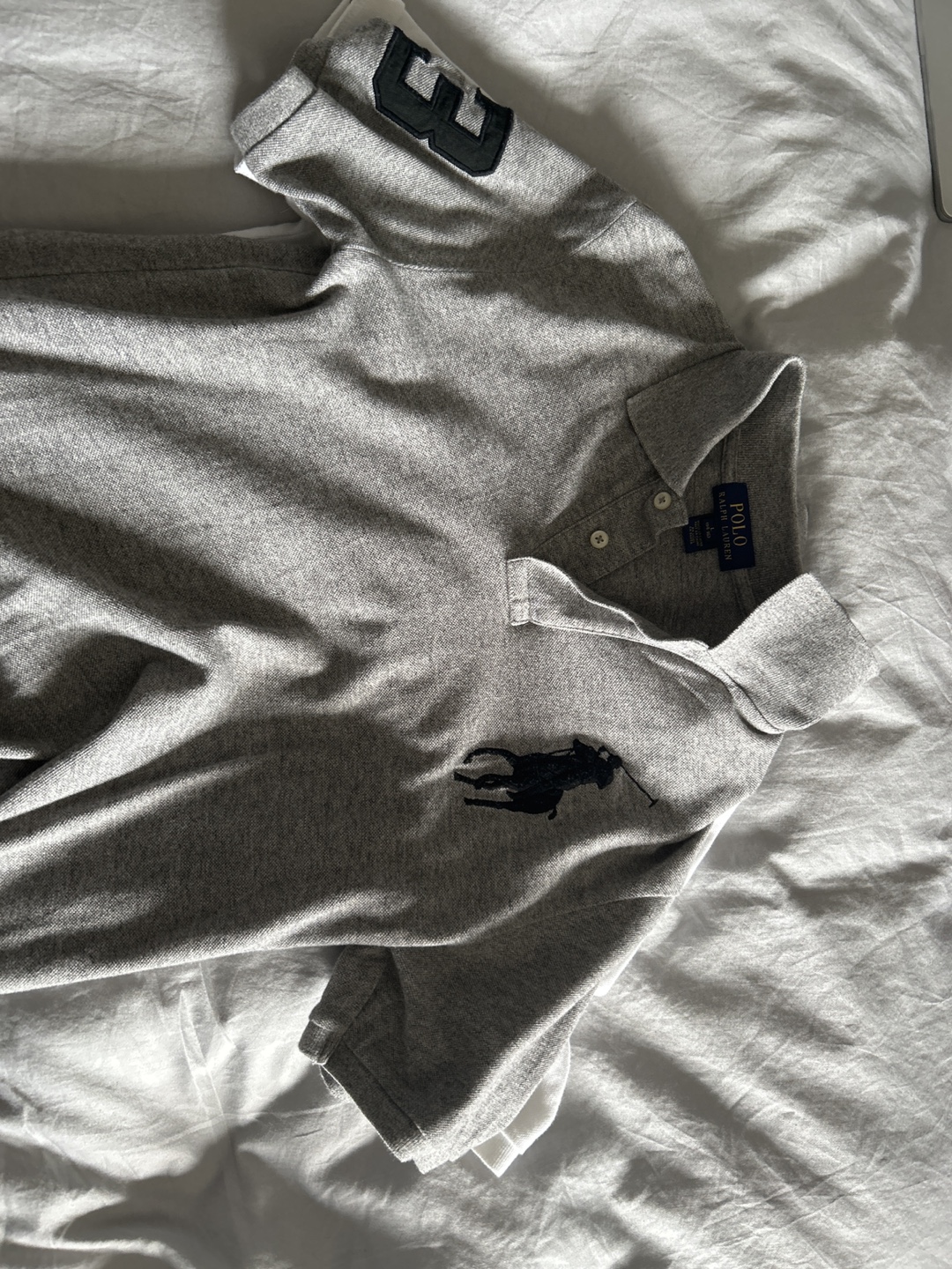 Polo Ralph Lauren Grey Polo Shirt Size Large - photo 3