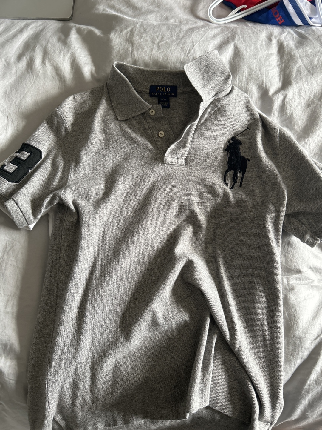 Polo Ralph Lauren Grey Polo Shirt Size Large
