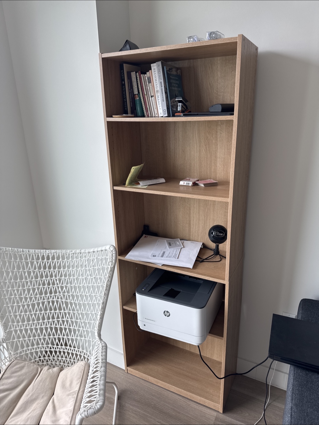 Tall 5-shelf Bookcase
