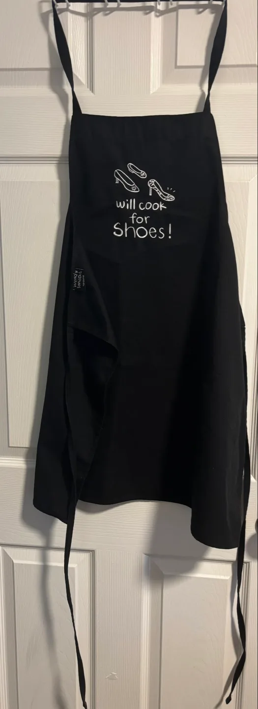Will Cook for Shoes! Apron by Wendy Tancock image indicator(2)