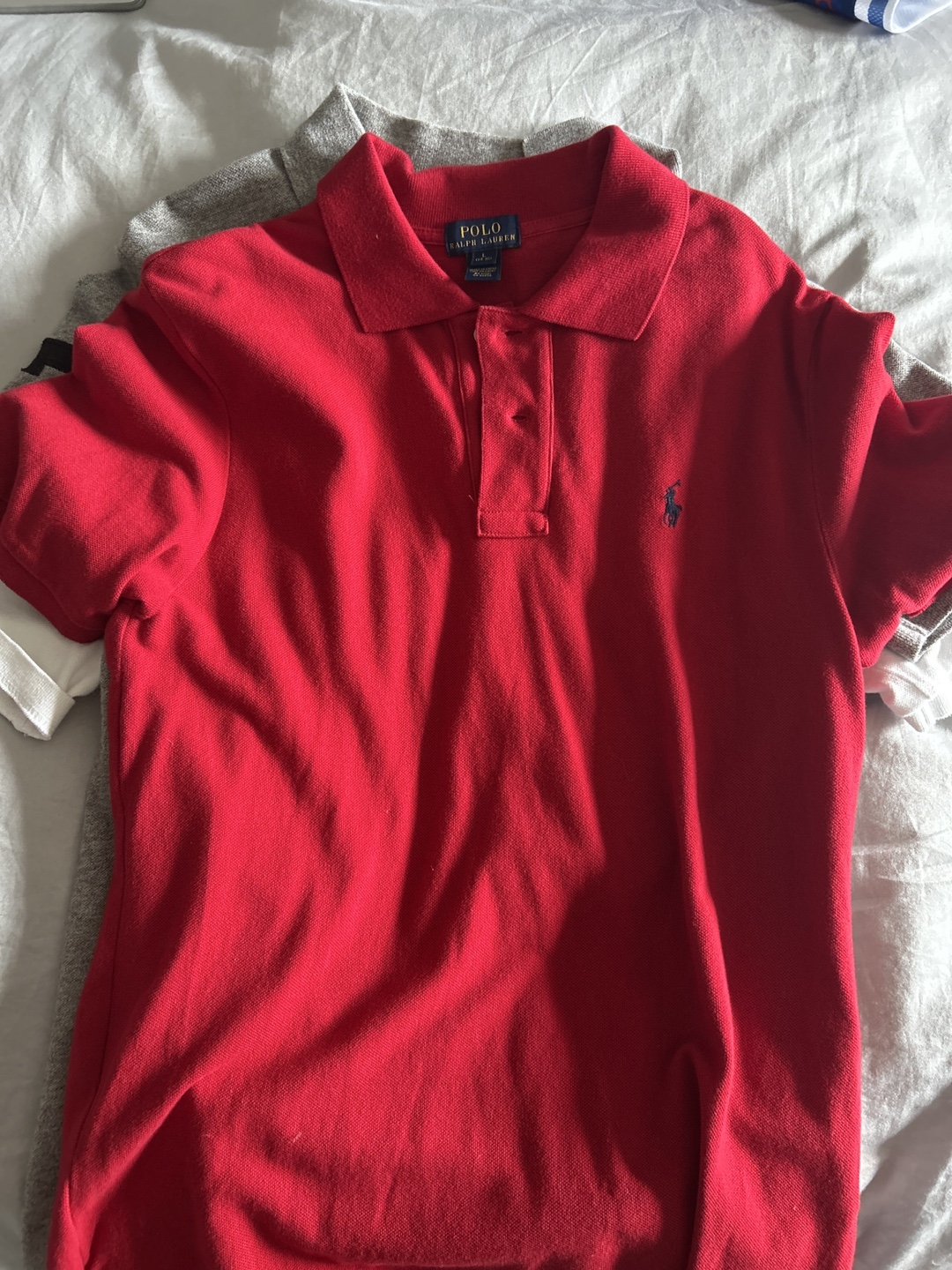 Polo Ralph Lauren Red Polo Shirt - Size L