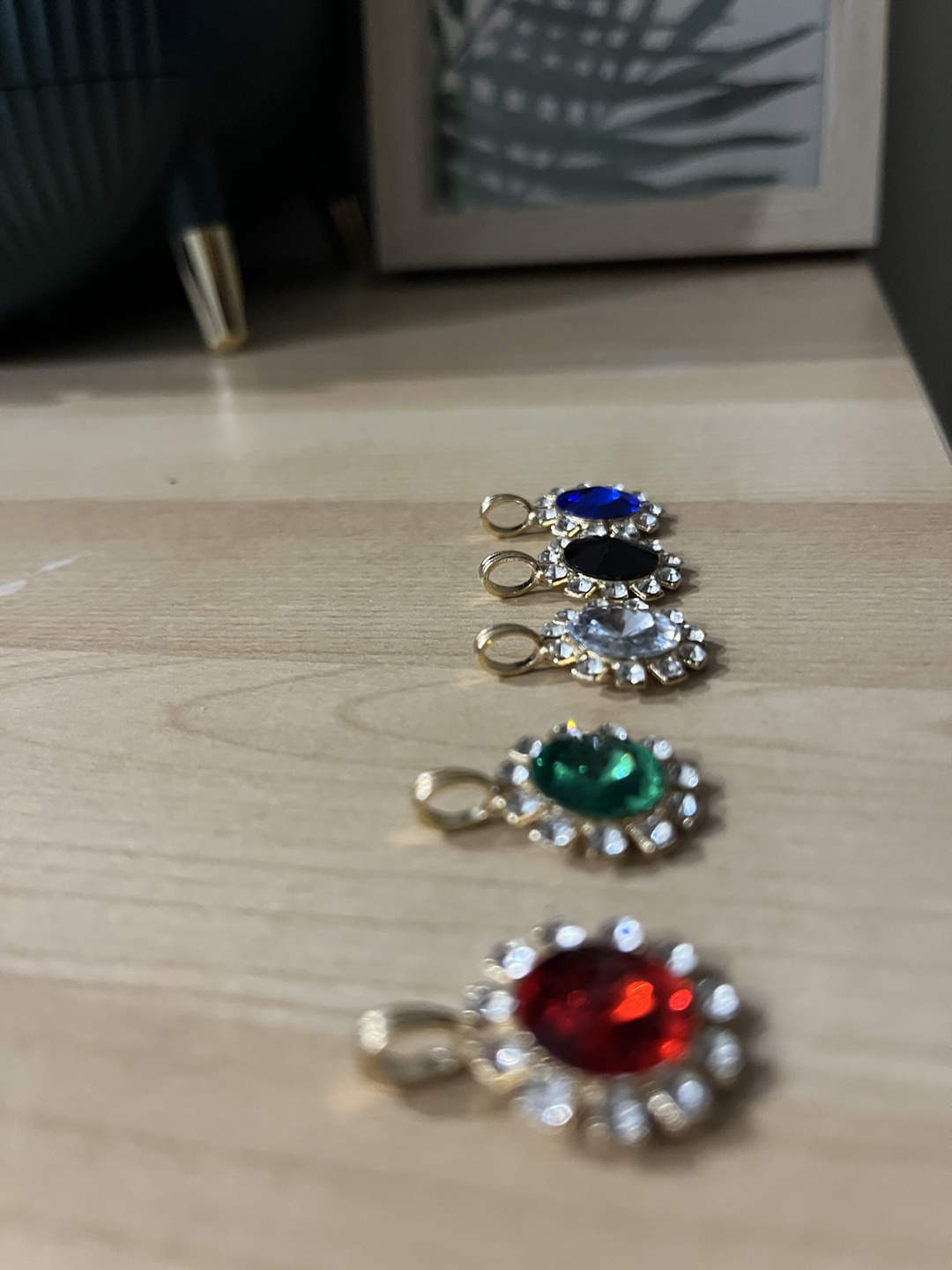 Five Colorful Crystal Pendants - photo 2