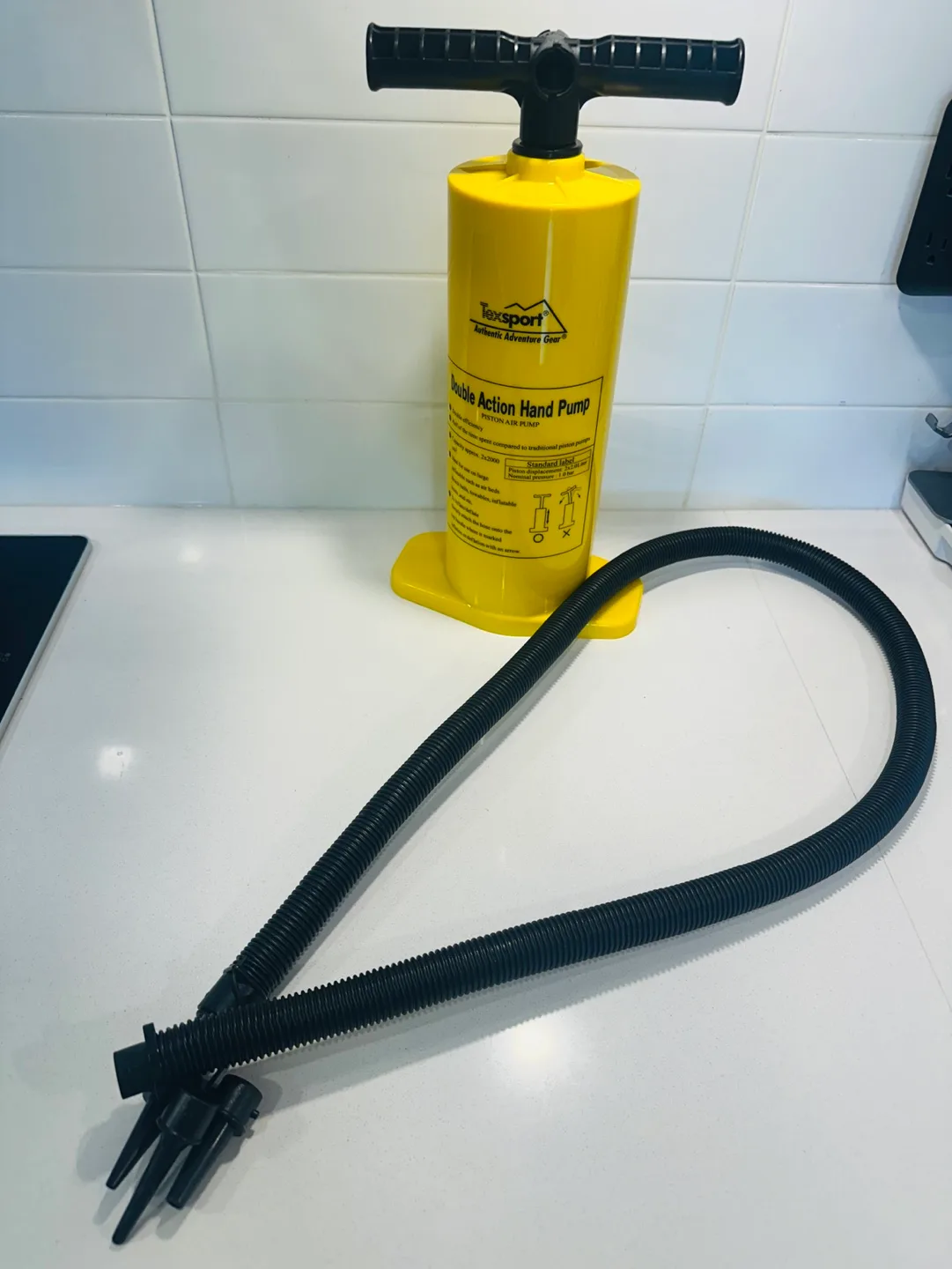 Texsport Double Action Hand Pump for Air Mattress image indicator(3)