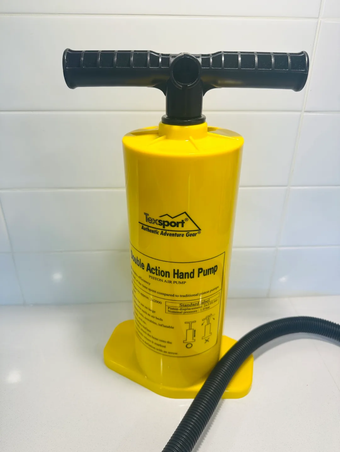 Texsport Double Action Hand Pump for Air Mattress image indicator(2)