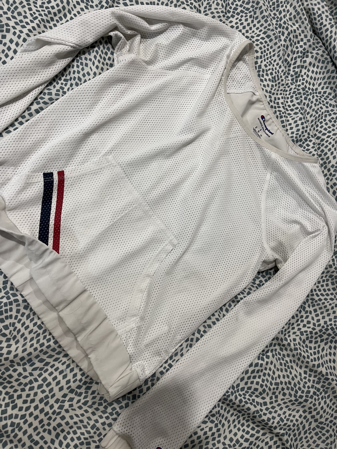 Champion Women's Size Small White Long Sleeve Mesh Top - photo 2