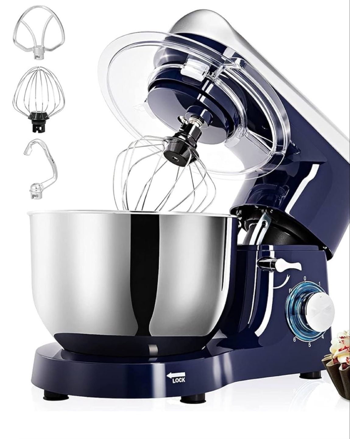 5-Speed Stand Mixer with Attachments