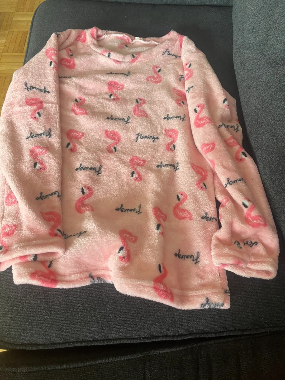 Pink Flamingo Fleece Pajama Set image indicator(4)
