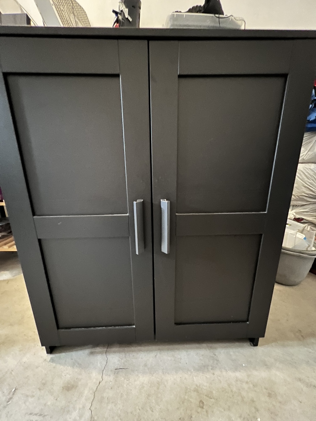 Ikea Brimnes Black Two-Door Cabinet