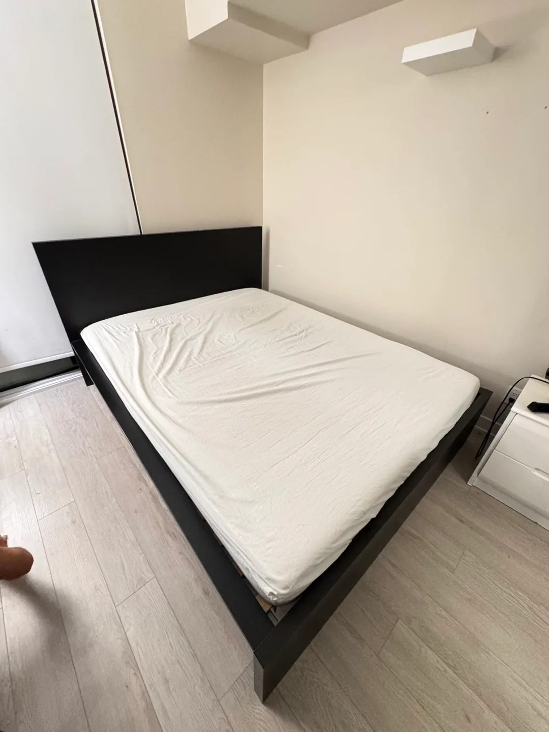 IKEA MALM Black-Brown Queen Bed Frame thumbnail