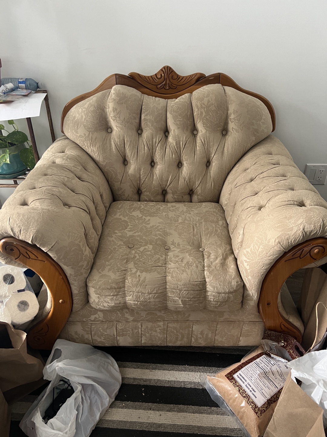 Vintage Floral Accent Chair and Sofa